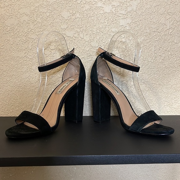 Steve Madden Carrson Ankle Strap Suede Heels Size 8.5M - Picture 6 of 9
